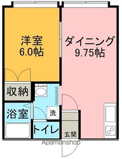 北海道網走市字潮見【アパート】の間取り