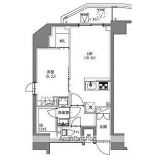 東京都新宿区四谷4丁目【マンション】の間取り