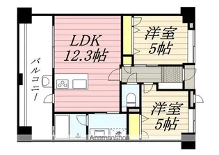 アクロス天神Vタワー【1005号室】の間取り