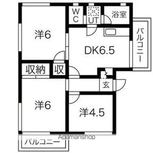 ファミール石川B【2階】の間取り