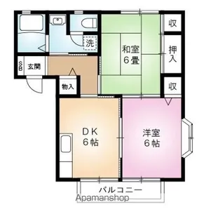 ディアス【A-202号室】の間取り