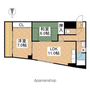 ラ・メゾン・エスト【2階】の間取り
