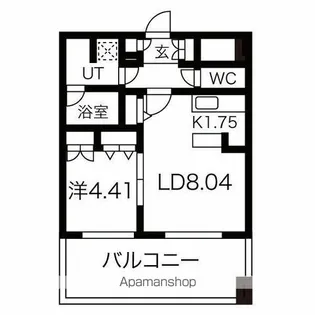 レガーロ美術館通【6階】の間取り