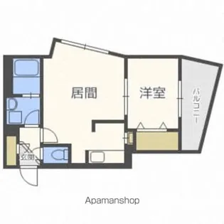 AQUA CITY.STELLA【4階】の間取り