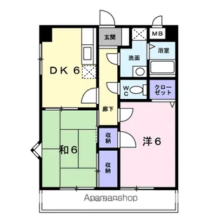 グルービーM【1階】の間取り