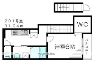 ルシオーレI・K【201号室】の間取り