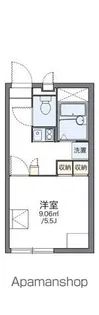 レオパレス水堂【2階】の間取り
