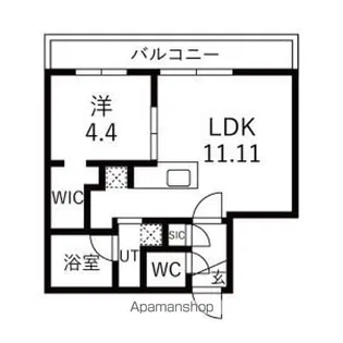 仮)美園11-4MS【3階】の間取り