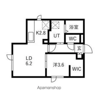 輝龍館【1階】の間取り