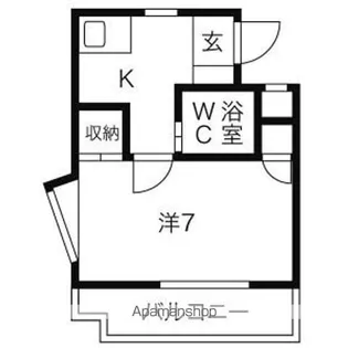山富第3マンション【306号室】の間取り