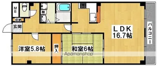サザンコートなかもず【304号室】の間取り