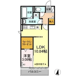 ワイズコート松鴻【3階】の間取り