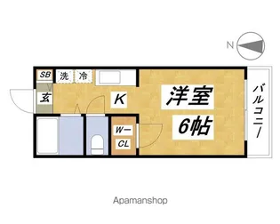 ソレアードAG【2階】の間取り