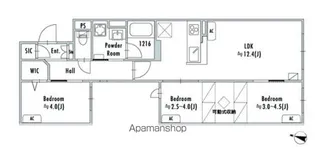 GRAN PASEO鷺ノ宮【4階】の間取り