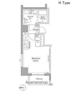 ザ・パークハビオ上野御徒町【2階】の間取り
