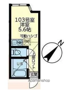 ユナイト黄金町ロザンナの杜【1階】の間取り