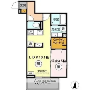 メゾングレイス【2階】の間取り