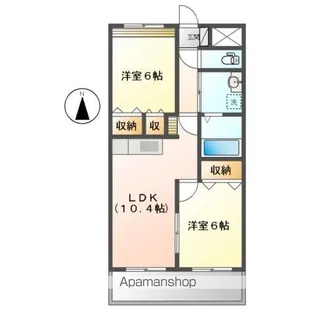 GARNET【2階】の間取り