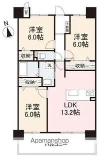 3LDKの間取り画像