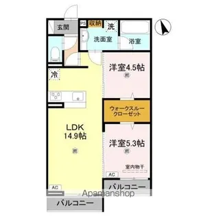 Hama L’Atrium【3階】の間取り