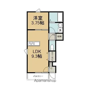 CASA PACIFICA HIYOSHI WEST【1階】の間取り