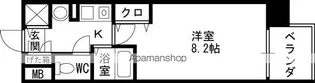 レジュールアッシュ梅田EAST【3階】の間取り