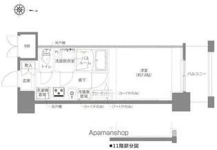 AELL亀有【11階】の間取り