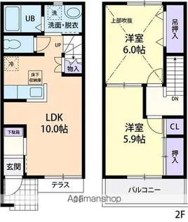 PROFIA A【102号室】の間取り