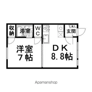 ハイツ錦町【2階】の間取り