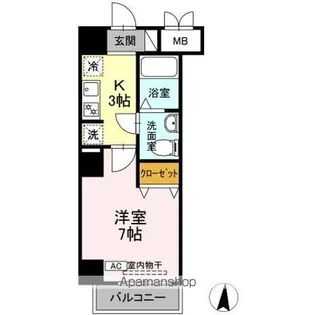 CASA八番館 【3階】の間取り