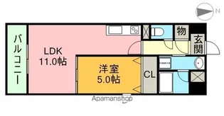 AS ONE【6階】の間取り