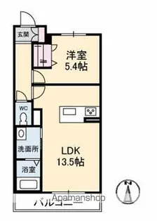 シャーメゾン丸亀【1階】の間取り