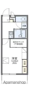 レオパレスYUTAKA【1階】の間取り