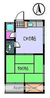 コーポ蘭【2階】の間取り