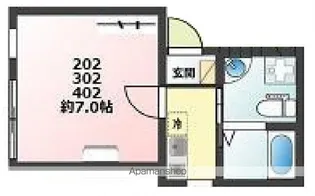BRICKS四谷【4階】の間取り