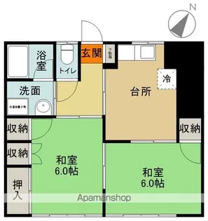 第2ミツハシコーポ【A101号室】の間取り