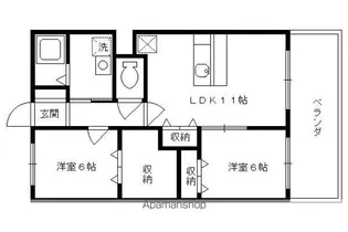 「フルール野色」【407号室】の間取り