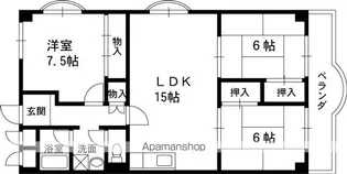 神垣ヒル・K・Tハイム【3階】の間取り