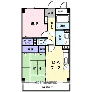 クリスタルガーデンⅠ【3階】の間取り