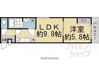 (仮称)深草小久保町アパート【105号室】の間取り