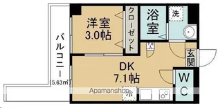TERASU仙台【312号室】の間取り