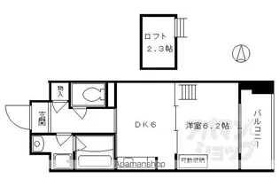 ALBA烏丸御池【1002号室】の間取り
