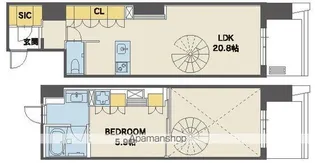 シーズンフラッツ上杉【12階】の間取り