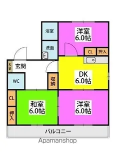 フラワーポテト正弥Ⅱ【2階】の間取り