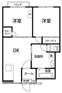暖家Ⅱ【103号室】の間取り