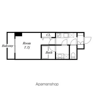 1Kの間取り画像
