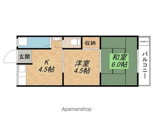 うずらマンション【311号室】の間取り