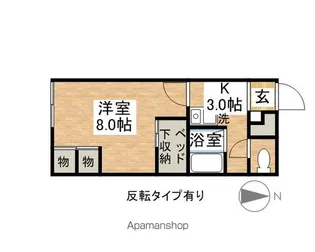 レオパレスアローハ【106号室】の間取り