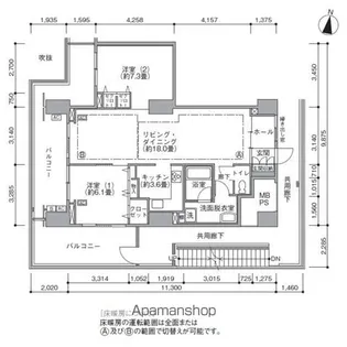 東雲キャナルコートCODAN16号棟【5階】の間取り