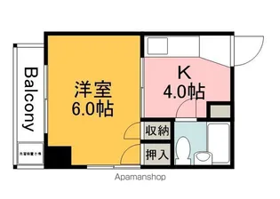 メゾン東雲Ⅰ【406号室】の間取り